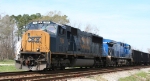 CSX 788 & lease unit hold the siding at Battle